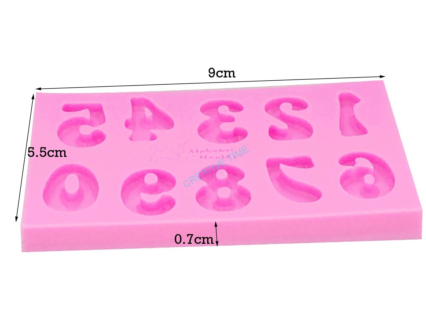 Silikónová forma čísla 1,8 cm - č.10