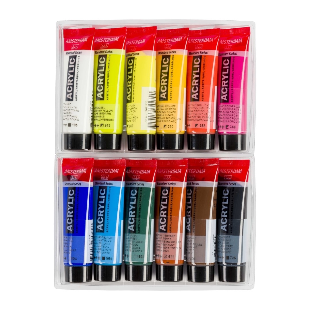 Akrylová farba AMSTERDAM, sada Landscape 12x20 ml