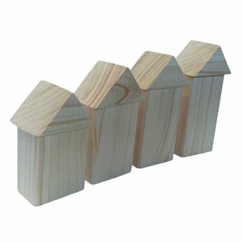Drevený polotovar - Domček so strieškou 85x44x23 mm