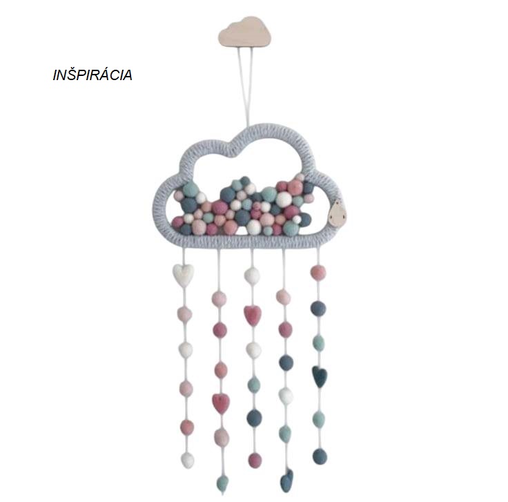 Drevený výrez Obláčik 20x11 cm