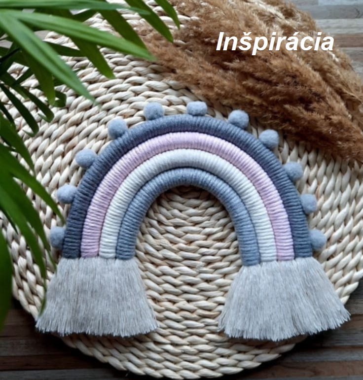 Šnúra macramé bavlnená 4 mm, prírodná biela - 10 m