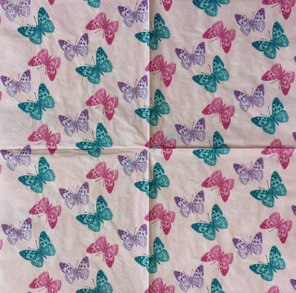 Servítka motýle 05