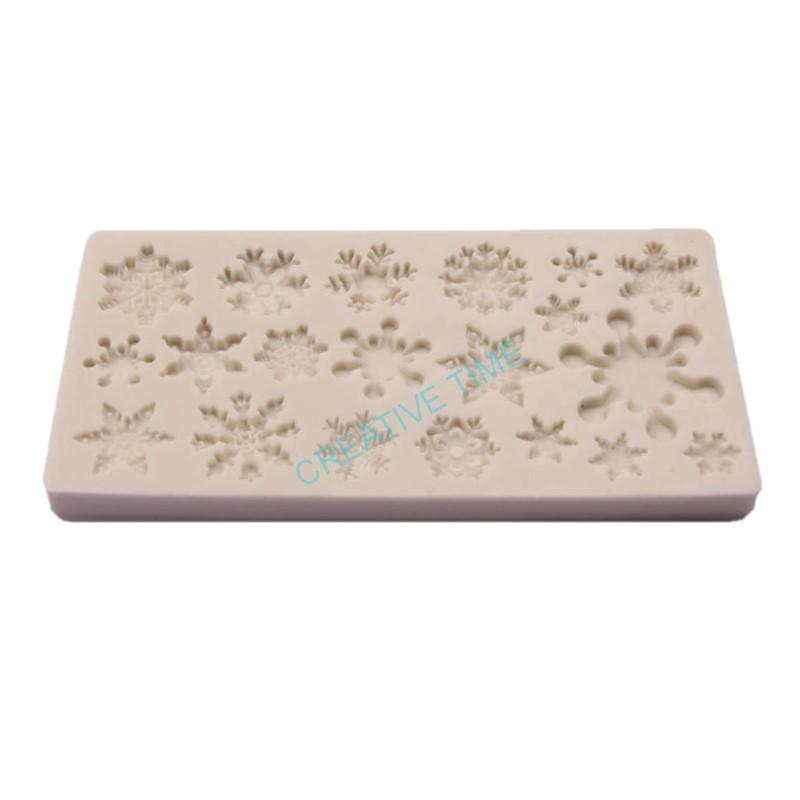 Silikónová forma vianočná - Vločky, č.01 