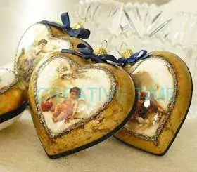 Plastové srdce biele 10 cm