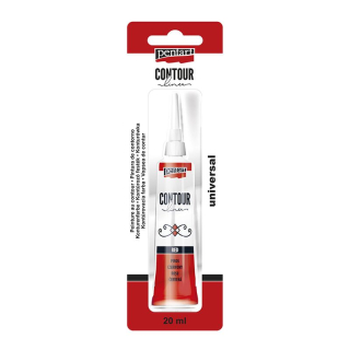 Kontúra Pentart 20 ml červená