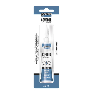 Kontúra Pentart 20 ml - metalická oceľová modrá