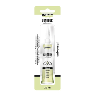 Kontúra Pentart 20 ml trblietavá limetka