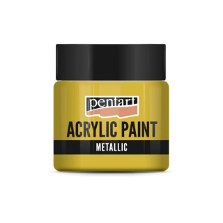 Akrylová farba metalická, 60 ml, zlatá