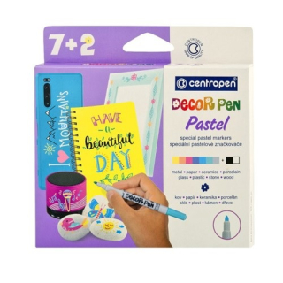 Fixy Centropen Decor pen Pastel 7+2