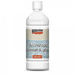 Lepidlo a lak na decoupage silky shine Pentart 1000 ml