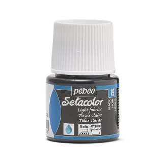 Farba na textil Setacolor light 45 ml, 19 black