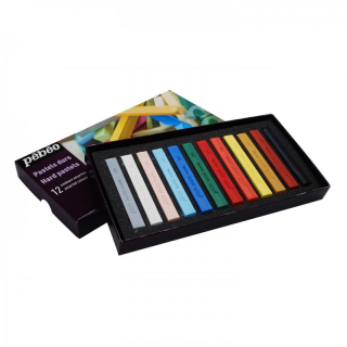 Suchý tvrdý pastel Pebeo - sada 12 ks