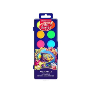 Vodové farby ErichKrause NEON - 12 ks