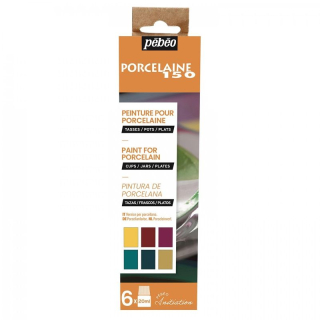 Farba na porcelán - sada č.2 - 6 x 20 ml