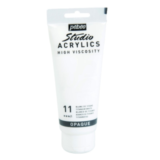 Akrylová farba Studio Acrylics 100 ml, 11 Titanium white