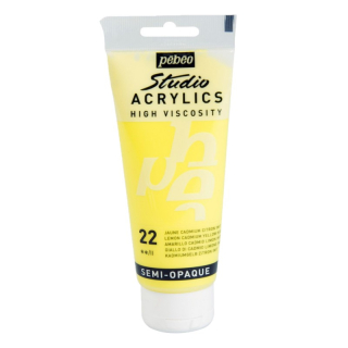 Akrylová farba Studio Acrylics 100 ml, 22 Lemon cadmium yellow hue