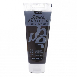 Akrylová farba Studio Acrylics 100 ml, 26 Mars black