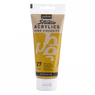Akrylová farba Studio Acrylics 100 ml, 27 Yellow ochre