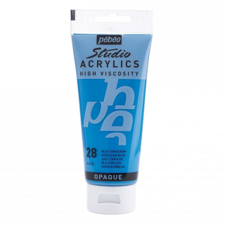 Akrylová farba Studio Acrylics 100 ml, 28 Cerulean blue
