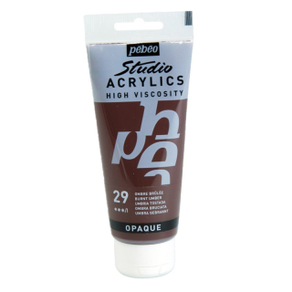Akrylová farba Studio Acrylics 100 ml, 29 Burnt umber