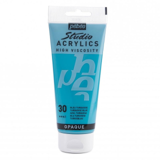 Akrylová farba Studio Acrylics 100 ml, 30 Turquoise blue