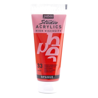 Akrylová farba Studio Acrylics 100 ml, 33 Cadmium red hue