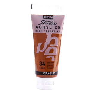 Akrylová farba Studio Acrylics 100 ml, 34 Red ochre