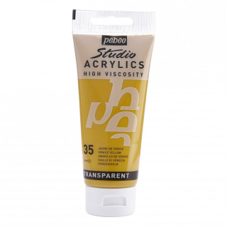 Akrylová farba Studio Acrylics 100 ml, 35 Venice yellow