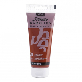 Akrylová farba Studio Acrylics 100 ml, 38 Burnt sienna