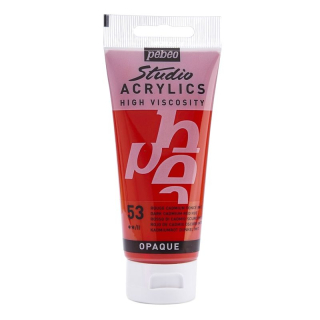 Akrylová farba Studio Acrylics 100 ml, 53 Dark cadmium red hue