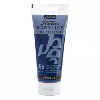 Akrylová farba Studio Acrylics 100 ml, 56 Prussian blue hue