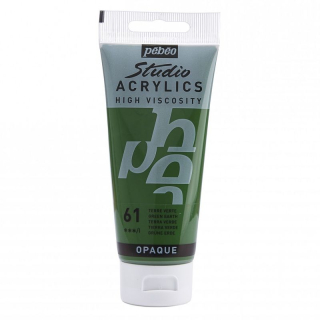 Akrylová farba Studio Acrylics 100 ml, 61 Green earth