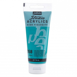 Akrylová farba Studio Acrylics 100 ml, 358 Iridescent green blue