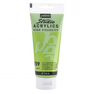 Akrylová farba Studio Acrylics 100 ml, 359 Iridescent green yellow