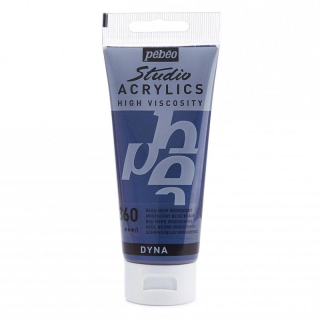 Akrylová farba Studio Acrylics 100 ml, 360 Iridescent blue black