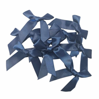 Dekorácia mašlička tmavo modrá 5 cm - 10 ks