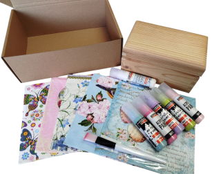 Kreatívny set  - Krabička decoupage