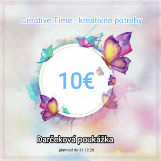 Darčeková poukážka - 10 €