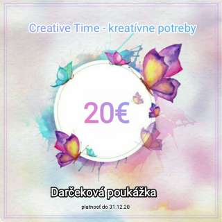 Darčeková poukážka - 20 €