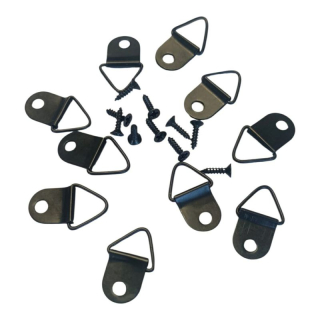 Kovový záves so skrutkou 20x13mm - 10 ks