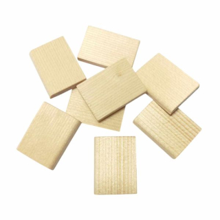 Drevený polotovar - dvere na domček 2,5 x 3,5 x 0,4 cm