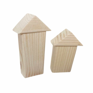 Drevený polotovar - Domček so strieškou 85x44x23 mm