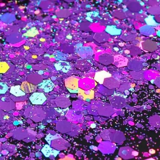 Glitre mix 10 g - svetlo fialová