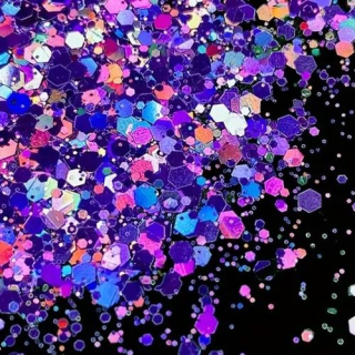 Glitre mix 50 g - fialovo modrá tmavá