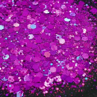 Glitre mix 50 g - fialová