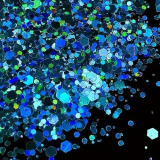 Glitre mix 50 g - modrá