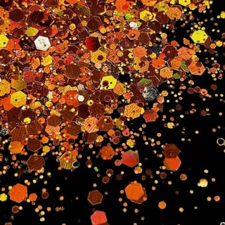Glitre mix 50 g - oranžová