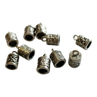 Kaplík 13x8 mm, 2 ks - platina