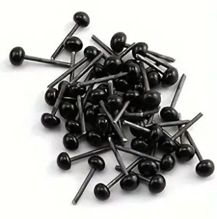 Oči zapichovacie na plstené hračky 2-4 mm - 20 ks