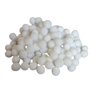 Pompom 1 cm, 9 g - biela